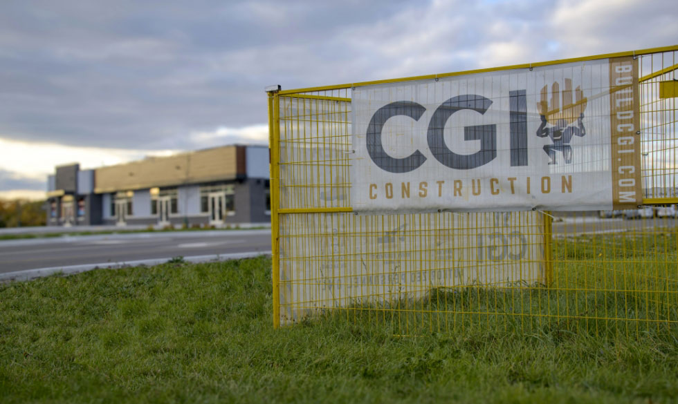 CGI Construction on site banner